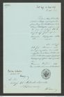 k.k. naturhistorisches Hofmuseum, Intendanzakten 1885-1896 (Hauer), Aktenzahl Z.285/1887, Seite 1